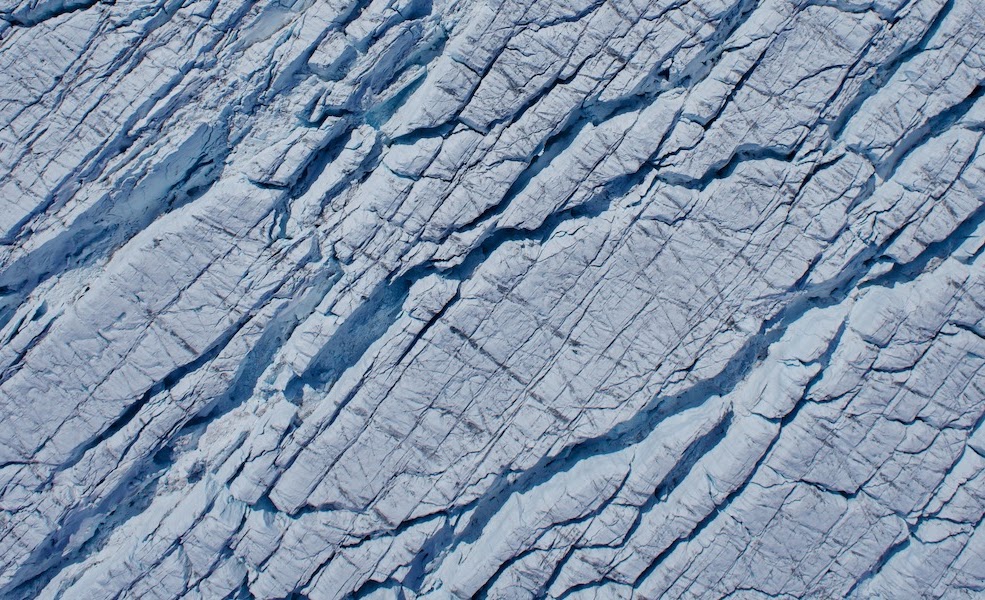 Crevasses, from a UAV